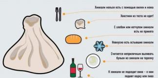 نحوه خوردن خینکالی در رستوران: سرو کردن، سنت های فرهنگی، قوانین رفتار